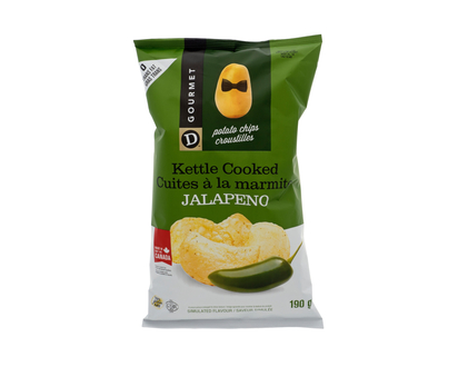 D Gourmet Kettle Chips Jalapeno - 190g