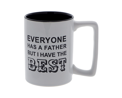 Tall Stoneware Mug With Dad Script - 488ml/16.5oz