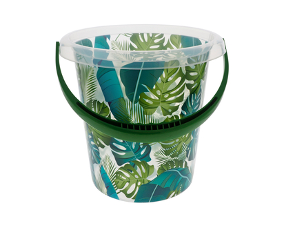 Large Plastic Bucket With Fish Decal - 28cm