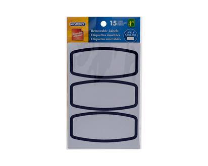 Removable Labels, 15 Pack