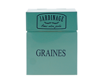 Tin Seed Organizer in French