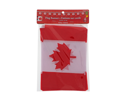 Polyester Canada Flag Banner - 4.2m