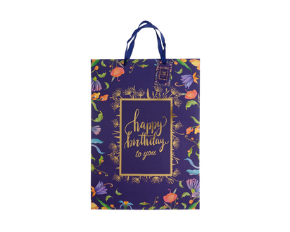 Jumbo Hot Stamped/Glitter Birthday Bag - 32.7cmx44.5cmx12.7cm