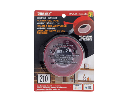 Waterproof Double Sided Acrylic Gel Tape - 25mmx3m
