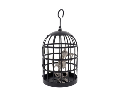 Halloween-Animal skeleton In A Cage - 25.5cm