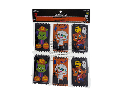 Halloween-Mini Notepads, 24pc - 24pk