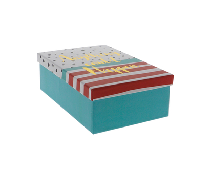 Small Rectangular Box With Print - 17cmx12cmx6cm