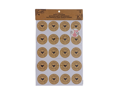 2 Sheets Craft Stickers-English - 2pcs