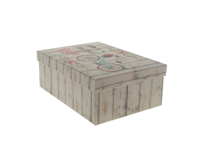 Medium Rectangular Box With Print - 19cmx13.5cmx7cm