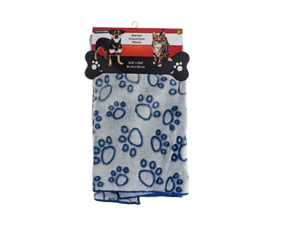 Pet Blanket with Bone/Paw Pattern - 81X50 CM