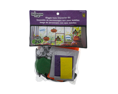 Hween-Wiggly Eyed Character Kit, 20pc - 20pk