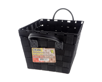 Rectangular Wire Frame Strap Basket - 23.3cmx17cm