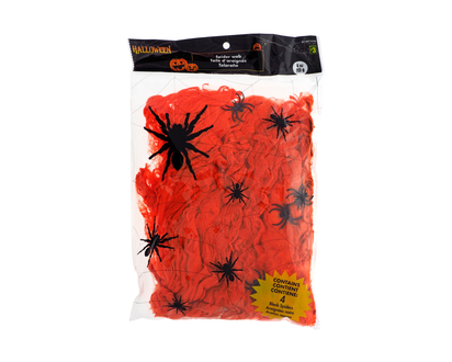 Halloween-Large Bag Of Colored Webs - 4oz/113g
