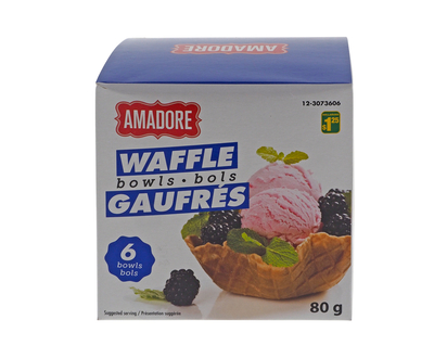 Waffle Bowls, 6pc - 80g