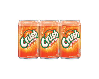 CRUSH Orange Mini Cans - 6 Pack - 6x222ml