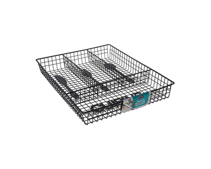 Cutlery Drawer Organizer - Black - 32.5cmX26cmX4.5cm