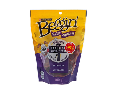 Purina Beggin' Bacon Strips - 100g