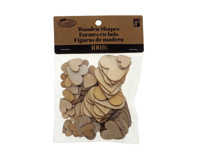 Wooden Shapes, 100pc - 100ct