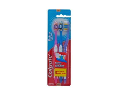 COLGATE Extra Clean Soft Toothbrush - 3pk