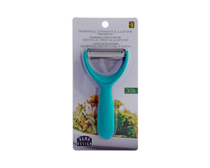 Peeler With Plastic Handle, 3pc - 14.5CM