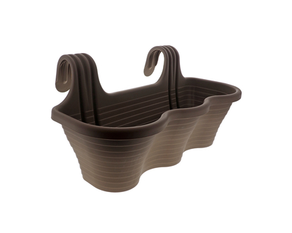 Plastic Three Pot Over The Rail Planter - 53X20.5X16CM