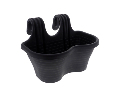 Plastic Two Pot Over the Rail Planter - 37X21X16 CM