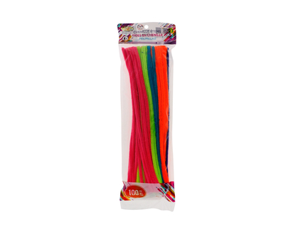 Chenille Craft Stems, 100 Pack - 25cmx0.5cm