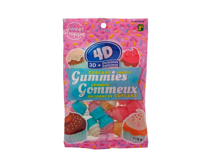 4D Cupcake Shape Gummy Candy - 112g