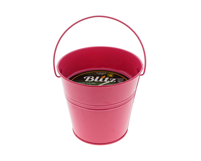 Citronella Candle In Tin Bucket W/Handle - 13cmx 9.2cmx12.2cm