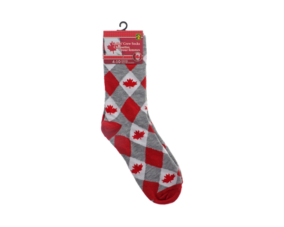 Canada Ladies Jacquard Crew Socks - Assorted