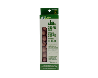 Cedar Ball Deodorizer, 24 Pack - 24pk