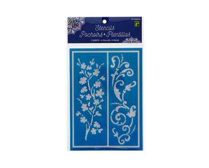Assorted Stencils, 2pc - 15cmx20cm