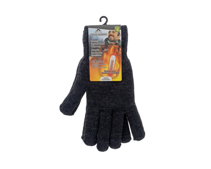 Men's HEAT Knitted Gloves W/Lining - Assorted