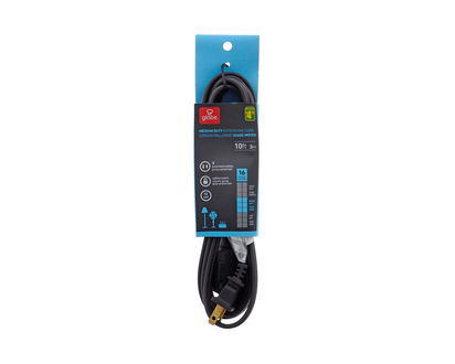 Indoor Extension Cord W/3 Outlets - 10ft