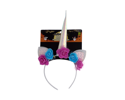 Halloween-Pink Unicorn Headband - 18.5cmx28.5cm
