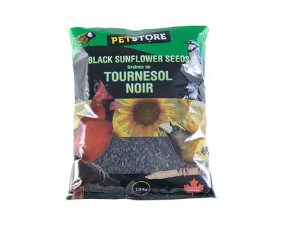 Bird Seeds - Black Sunflower Seeds - 1.3kg