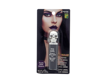 Halloween-Velvet Lipstick With Skull - 9.5cmx2.1cm