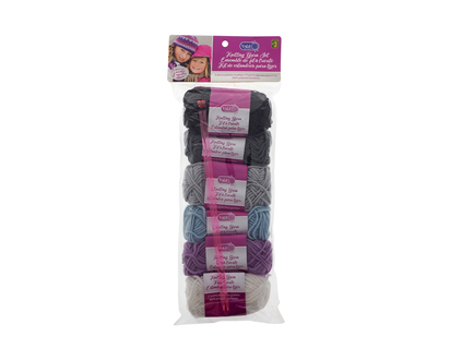 Yarn Knitting Set W/Needles 6un - 6 PK
