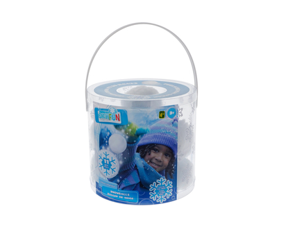 Artificial Toy Snowball Set 12un - 16pcs