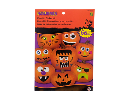 Halloween-Stickers To Decorate Pumpkins - 26.5cmx18.7cm