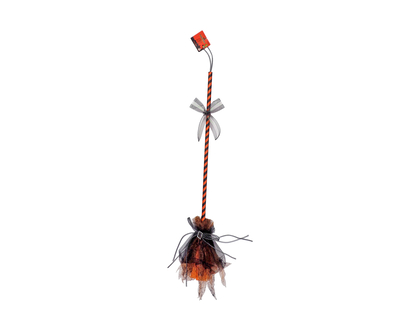 Halloween-Witch Broom With Organza - 97cm