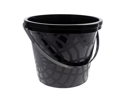 Halloween-Bucket With LED Projection - 9.25"x8.75"x7"