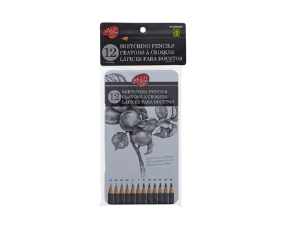 12pc Graded Artist Pencils In Tin Box - 12pcs