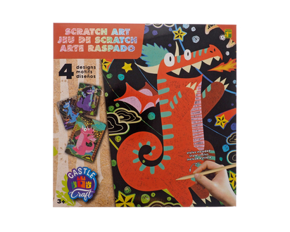 Magic Scratch Kit, 4 Designs - 4pc