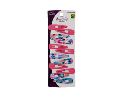 Barrettes assorties pour femmes, 12un - Pqt de 12
