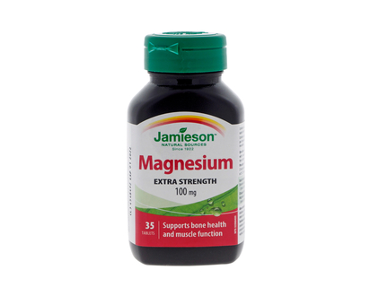 JAMIESON Magnesium Extra Strength 100mg - 35ct,100mg