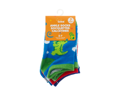 Ankle Socks For Kids, 7pr - 7pk