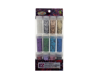 12pk Glitter Shakers - 12pk
