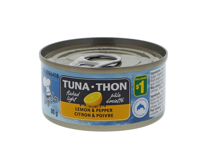 Flaked Light Tuna-Lemon & Cracker Pepper