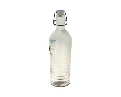 Clear Hermetic Glass Bottle - 1.1L/ 38 OZ